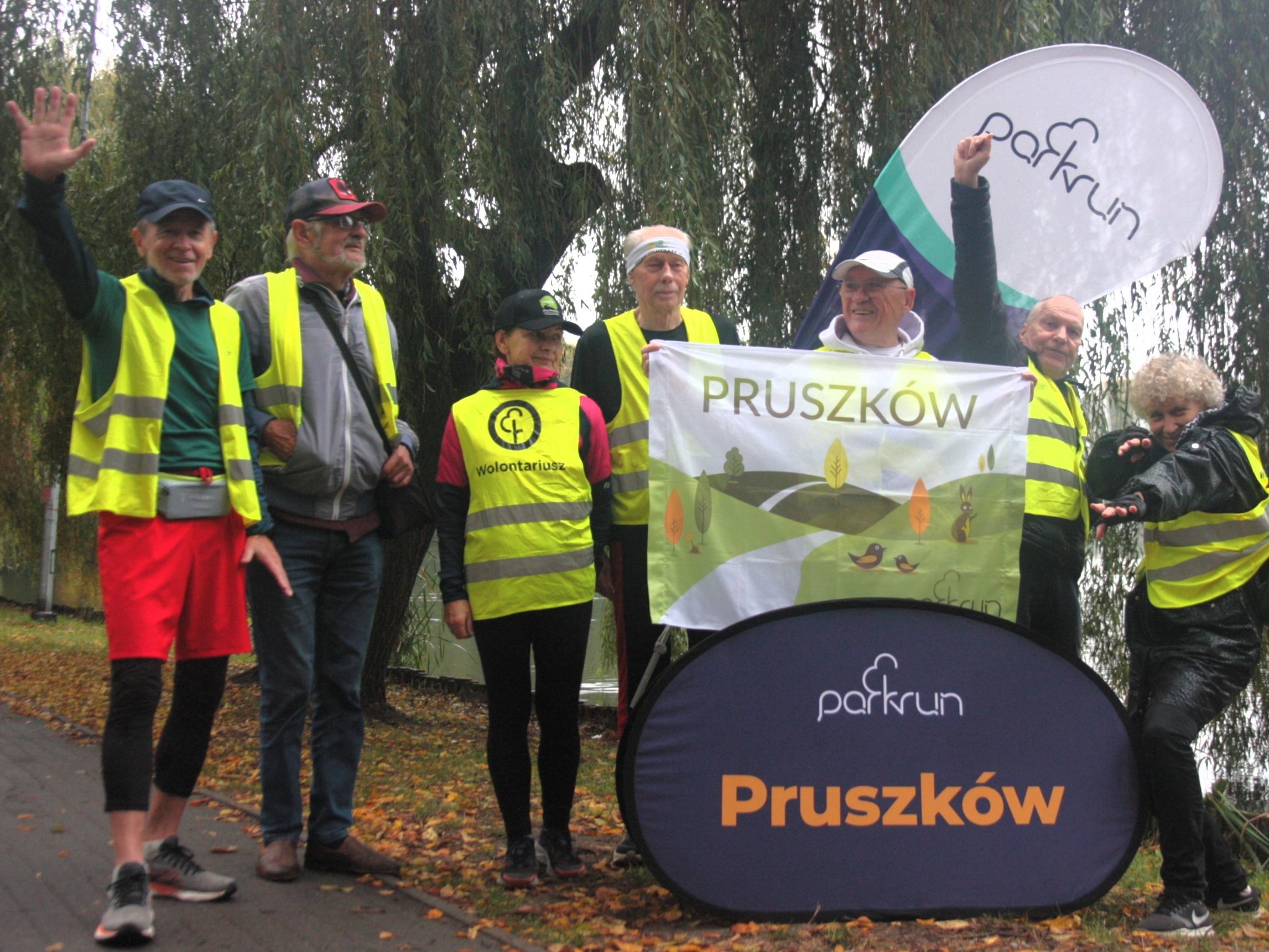 Wolontariusze 60+ parkrun Pruszków
